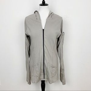 Crow Clothing Organic Cotton Zip Up Sweatshirt M